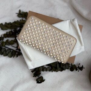 Christian Louboutin Panettone spiked leather wallet